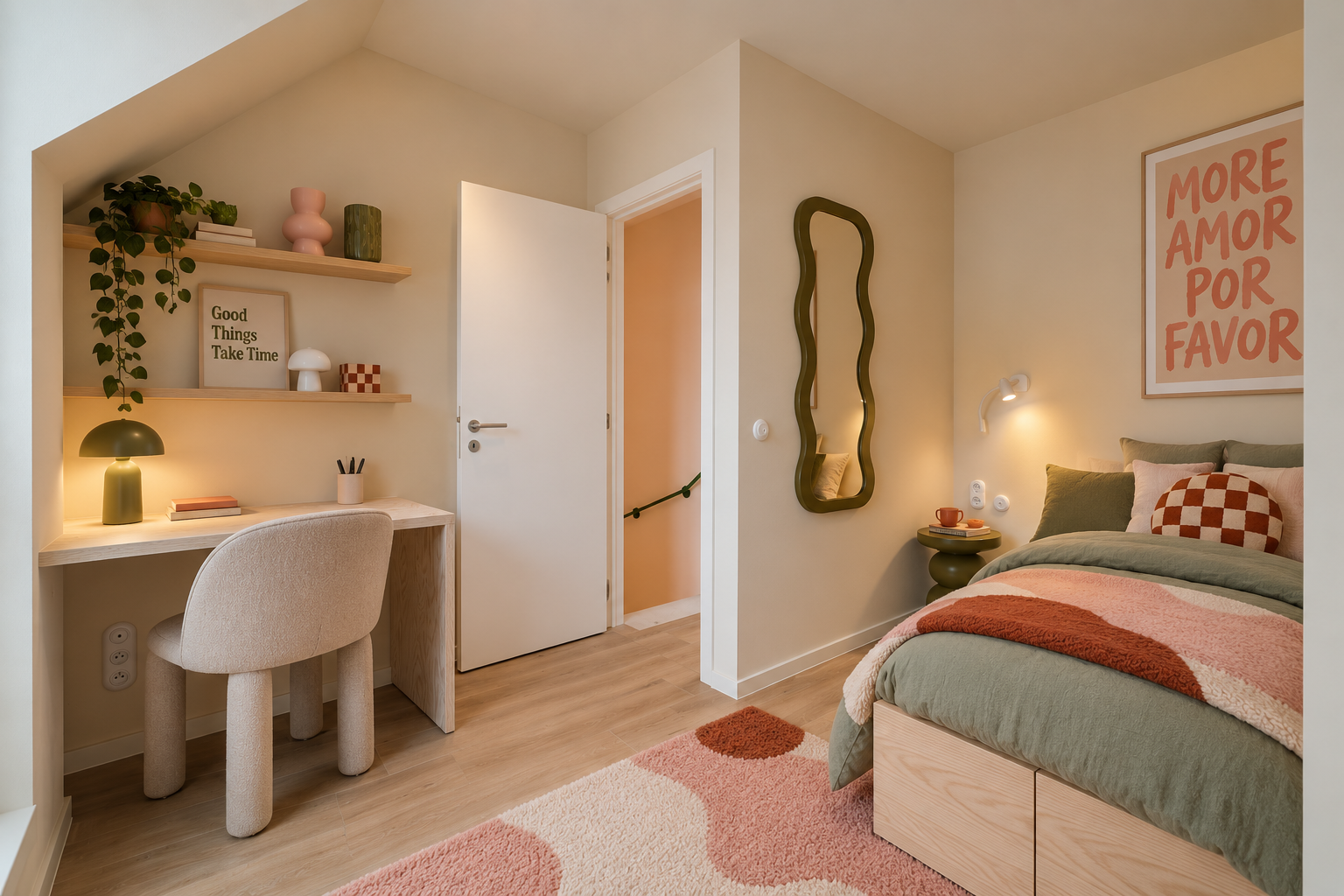 Bedroom with a view over Ghent