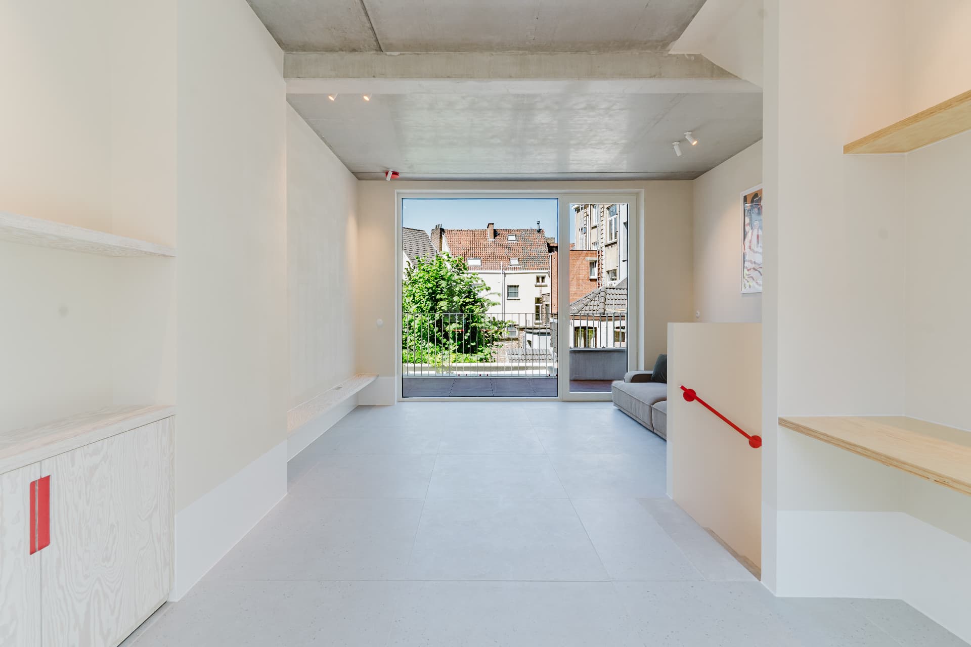 Living room with a view of the terrace