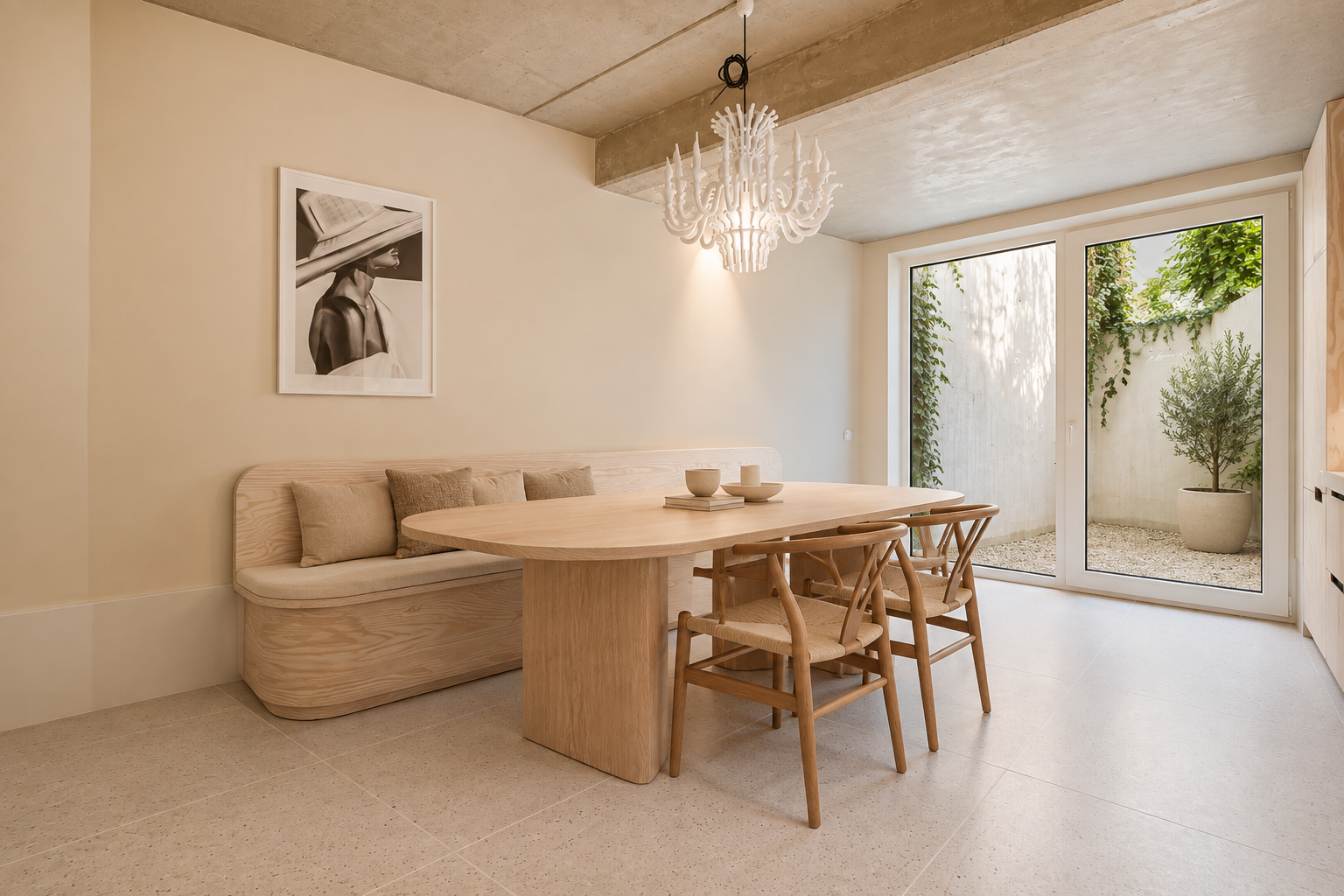 Kitchen and dining area of the Funkey townhouses